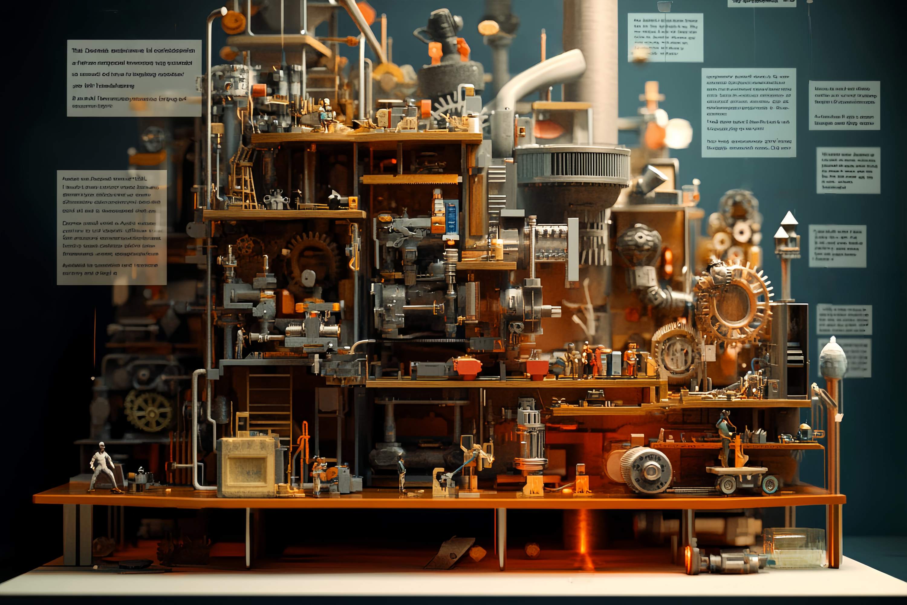 Back To School Backdrop Ideas Mechanical Factory Model Gears Engineering Backdrop UK LXX58-134