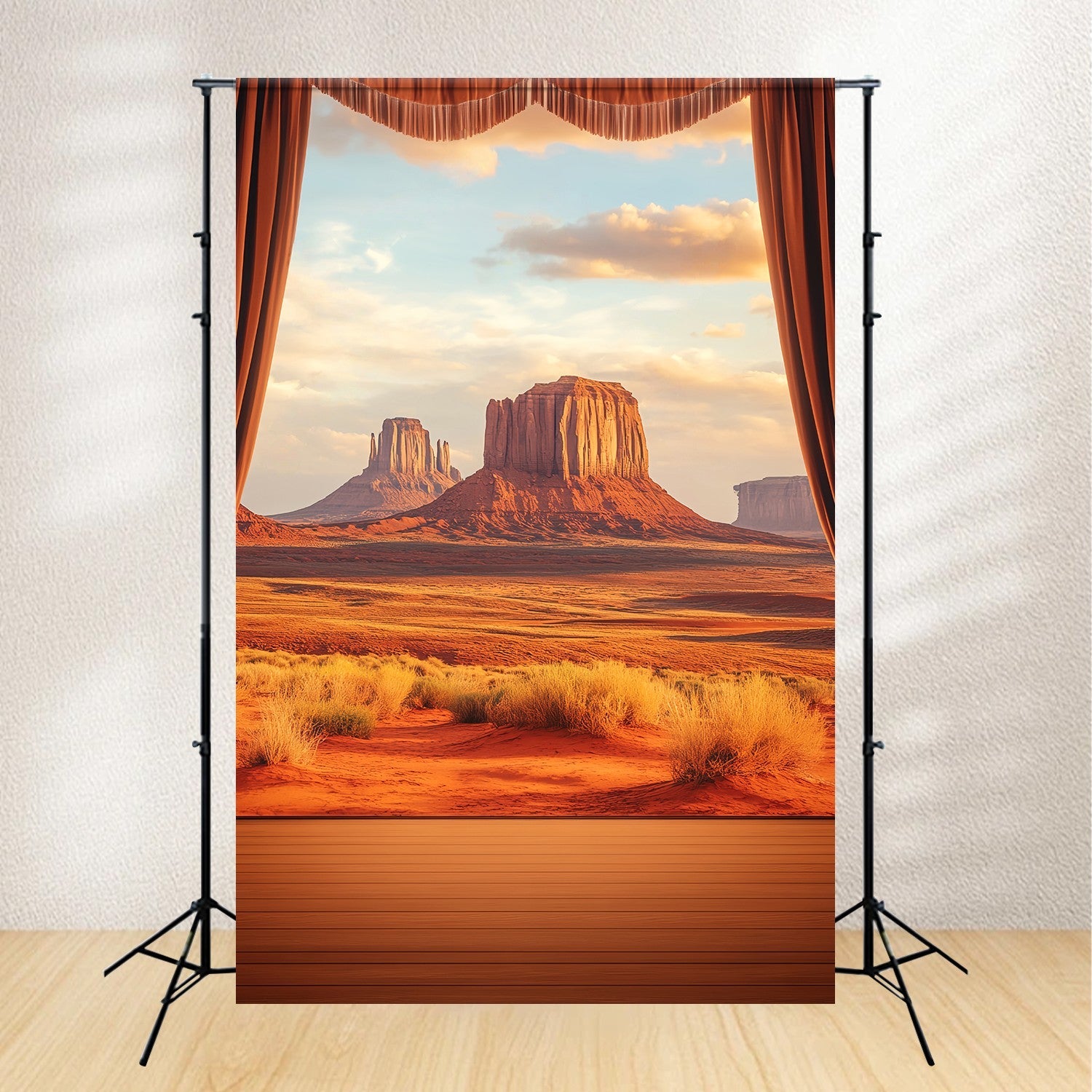 Fall Photo Backdrops Desert Plateau Sunset View Western Backdrop UK LXX58-208