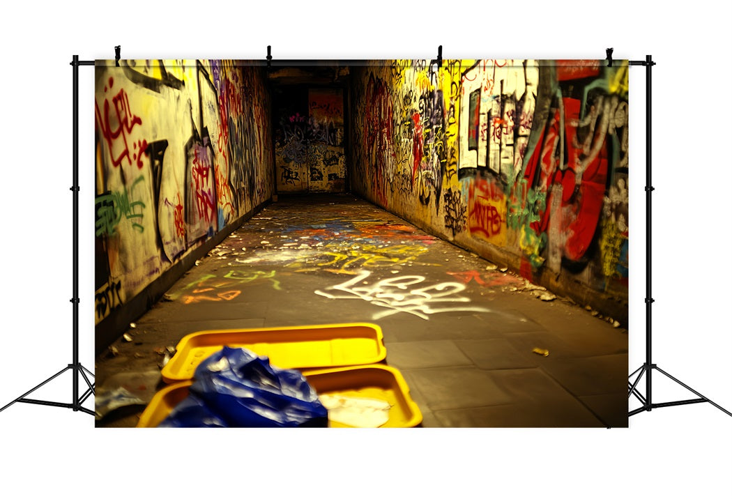 Graffiti Wall Graffiti Tunnel Neon Tags Graffiti Backdrops Photography UK LXX58-259