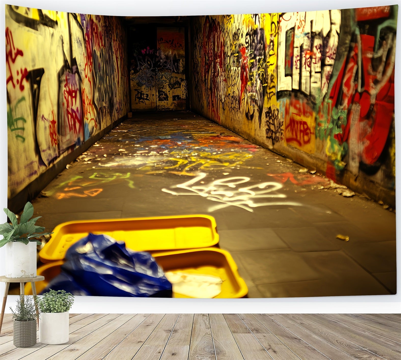 Graffiti Wall Graffiti Tunnel Neon Tags Graffiti Backdrops Photography UK LXX58-259