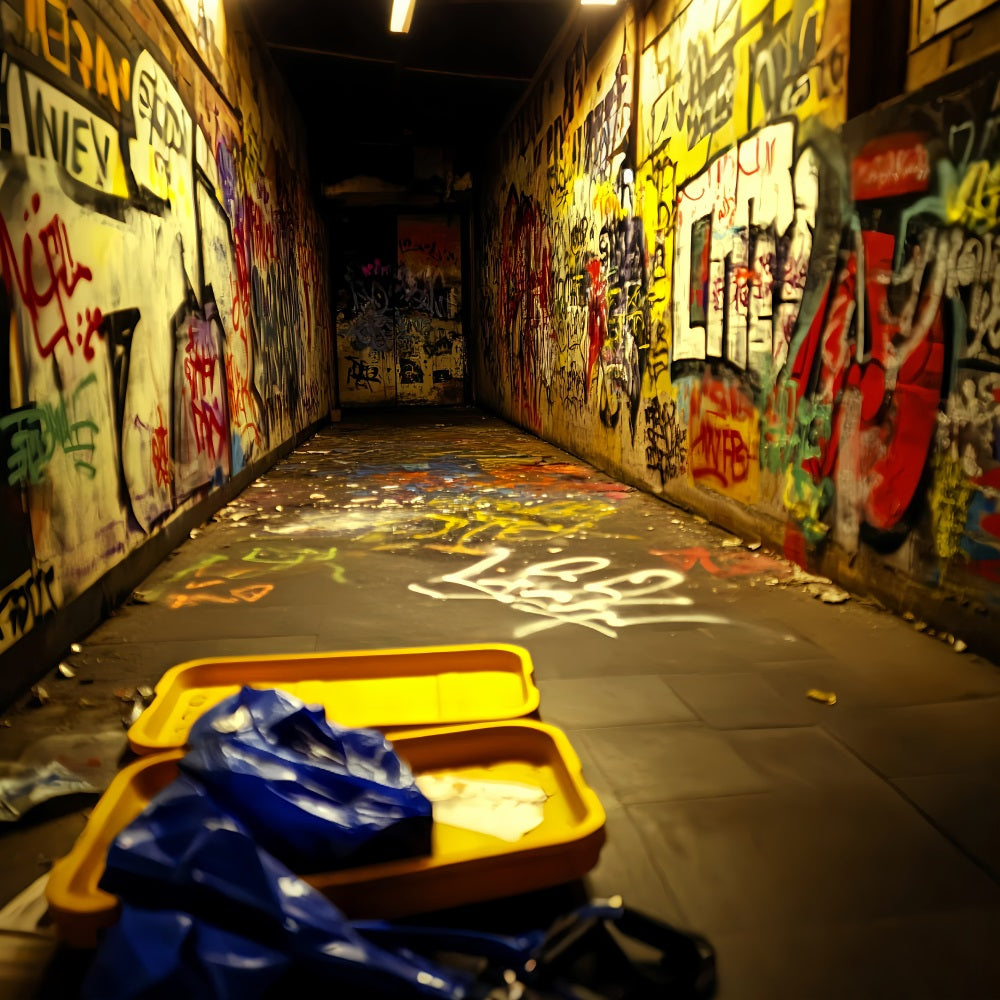 Graffiti Wall Graffiti Tunnel Neon Tags Graffiti Backdrops Photography UK LXX58-259