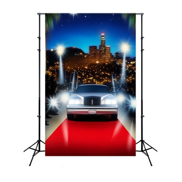 Hollywood Backdrop Luxury Arrival City Lights Red Carpet Backdrops UK LXX58-314