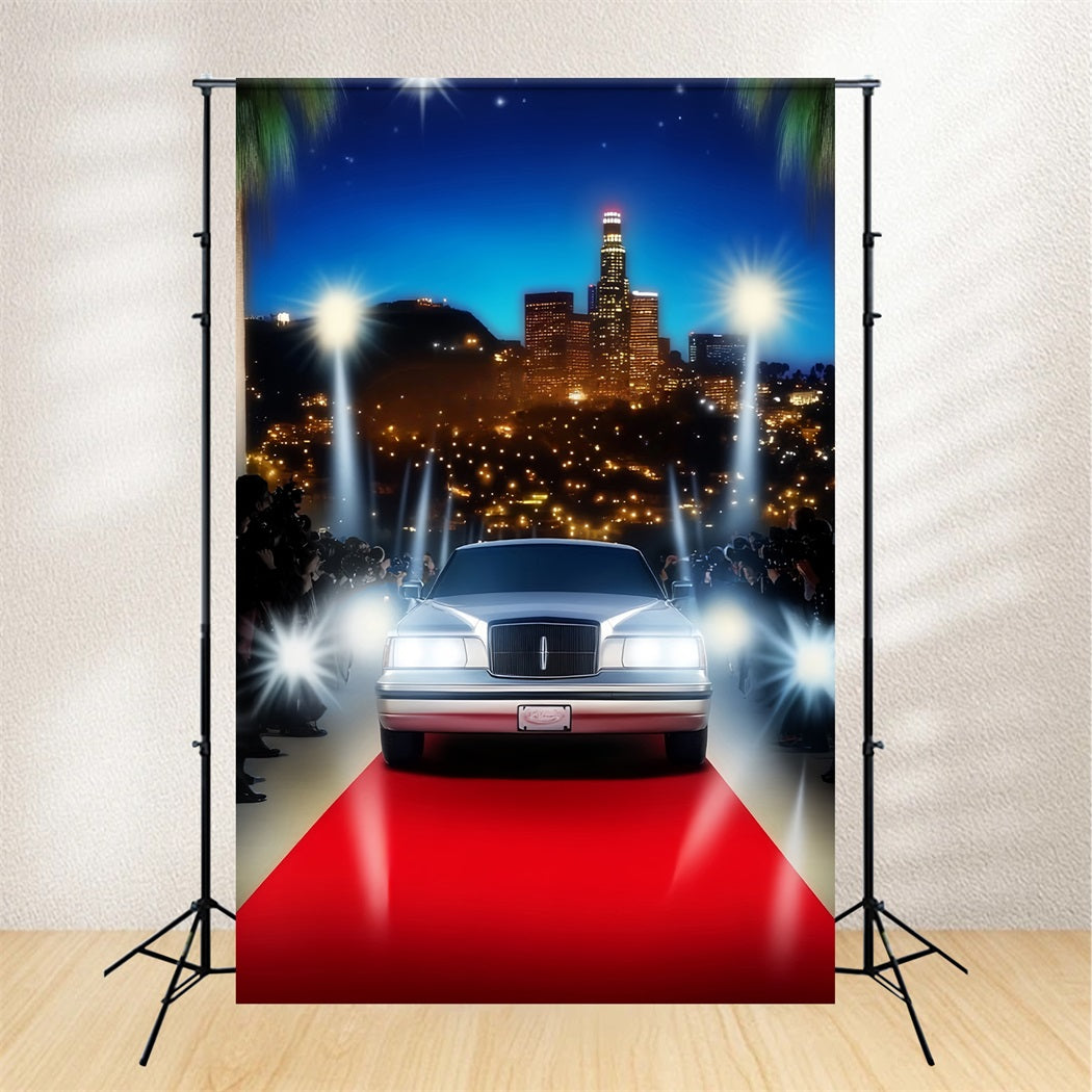 Hollywood Backdrop Luxury Arrival City Lights Red Carpet Backdrops UK LXX58-314