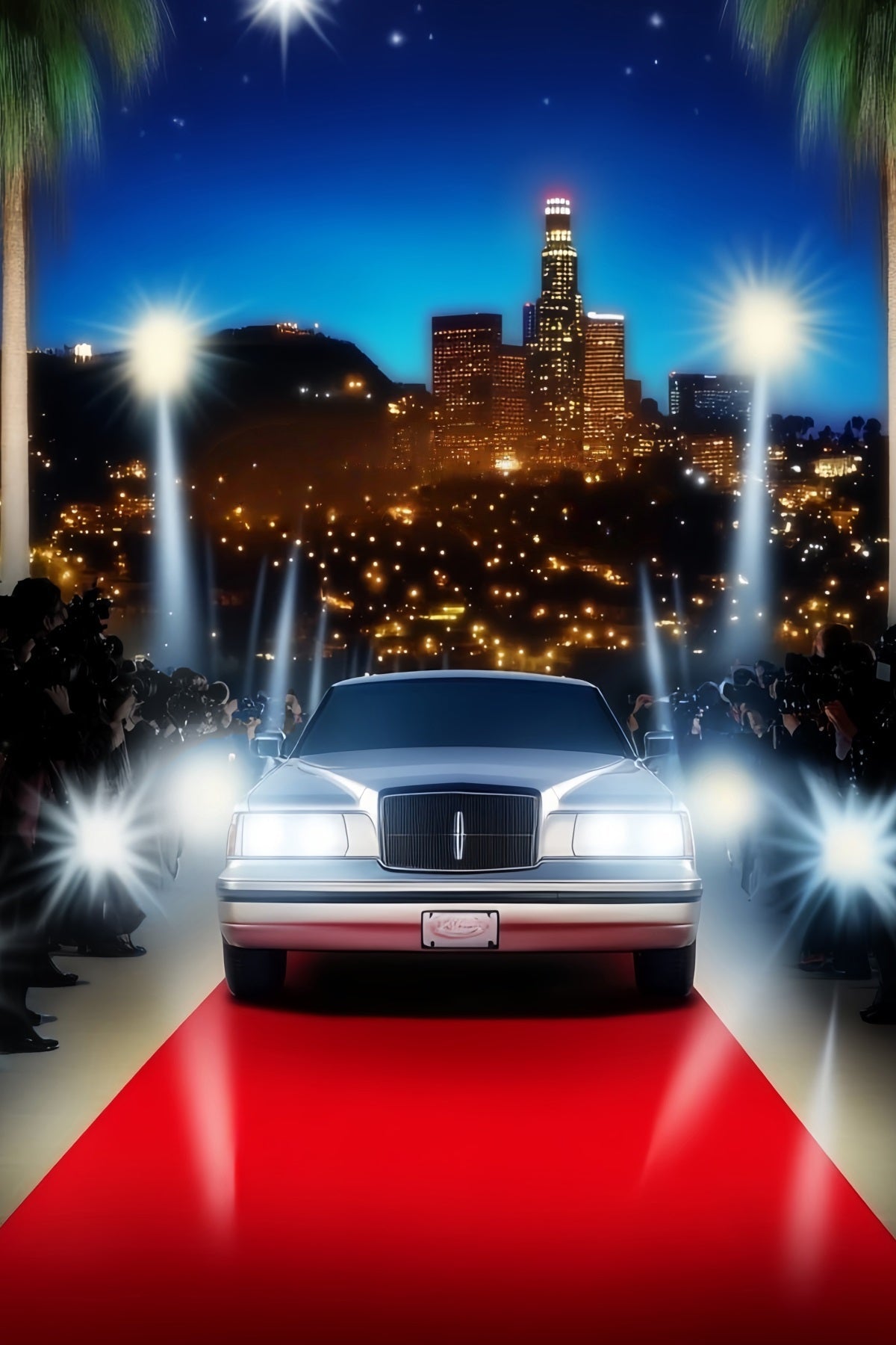Hollywood Backdrop Luxury Arrival City Lights Red Carpet Backdrops UK LXX58-314