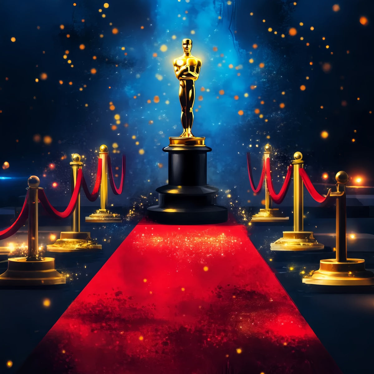 Oscar Backdrop Golden Award Spotlight Stage Red Carpet Photo Backdrop UK LXX58-320