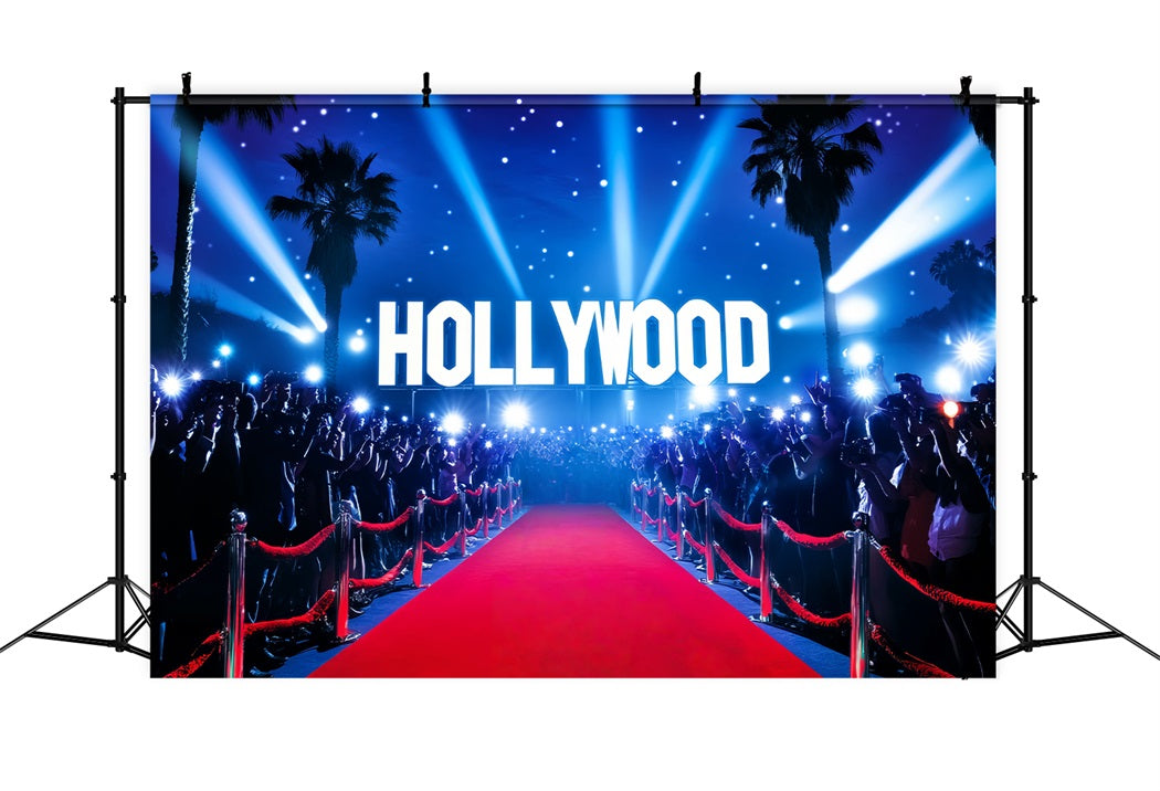 Paparazzi Backdrop Hollywood Lights Paparazzi Crowd Red Carpet Backdrop UK LXX58-323
