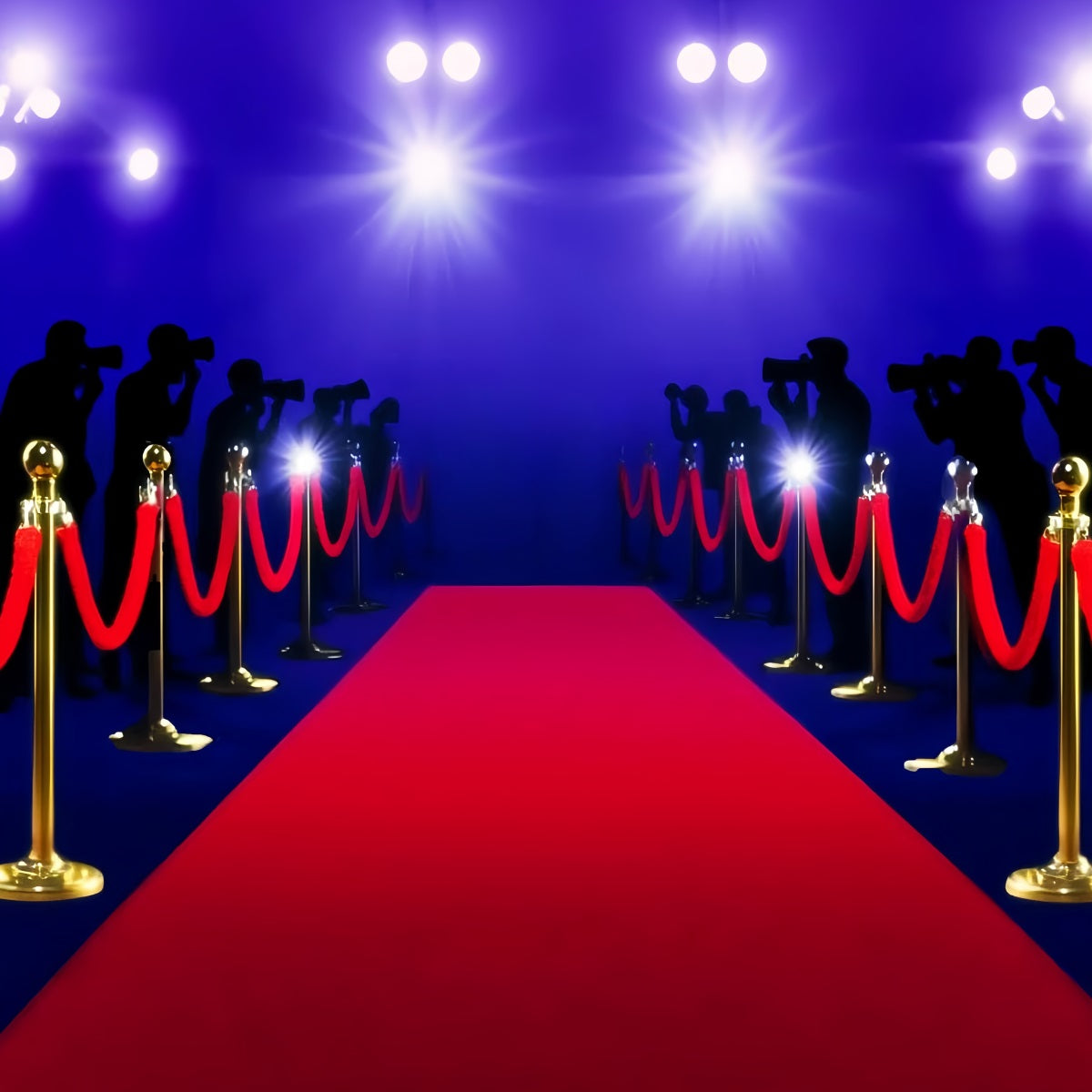 Paparazzi Backdrop Bright Spotlight Red Carpet Hollywood Photo Backdrop UK LXX58-326
