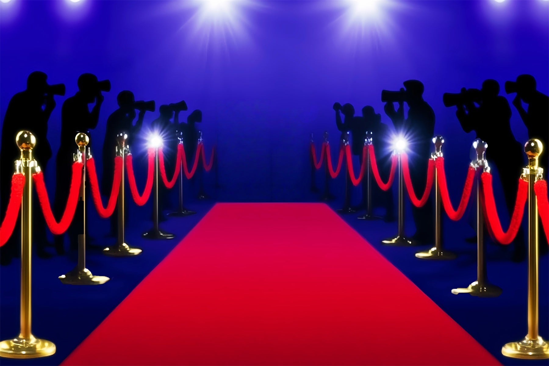 Paparazzi Backdrop Bright Spotlight Red Carpet Hollywood Photo Backdrop UK LXX58-326