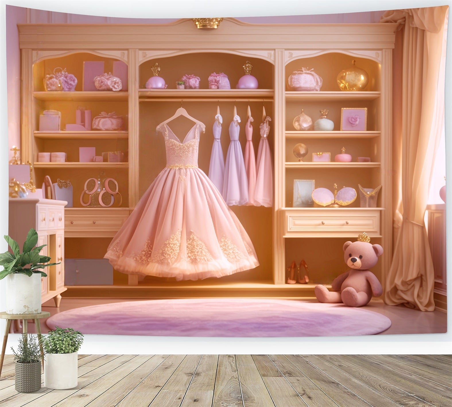 Dance Backdrop Backdrop Royal Wardrobe Pink Elegance Dance Backdrop UK LXX59-25