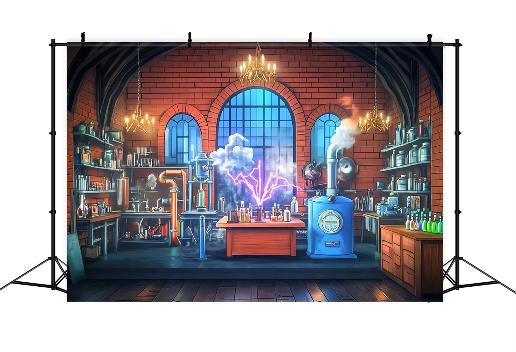 Chemistry Backdrop Vintage Science Experiment Lab Back To School Backdrop Ideas UK LXX59-255