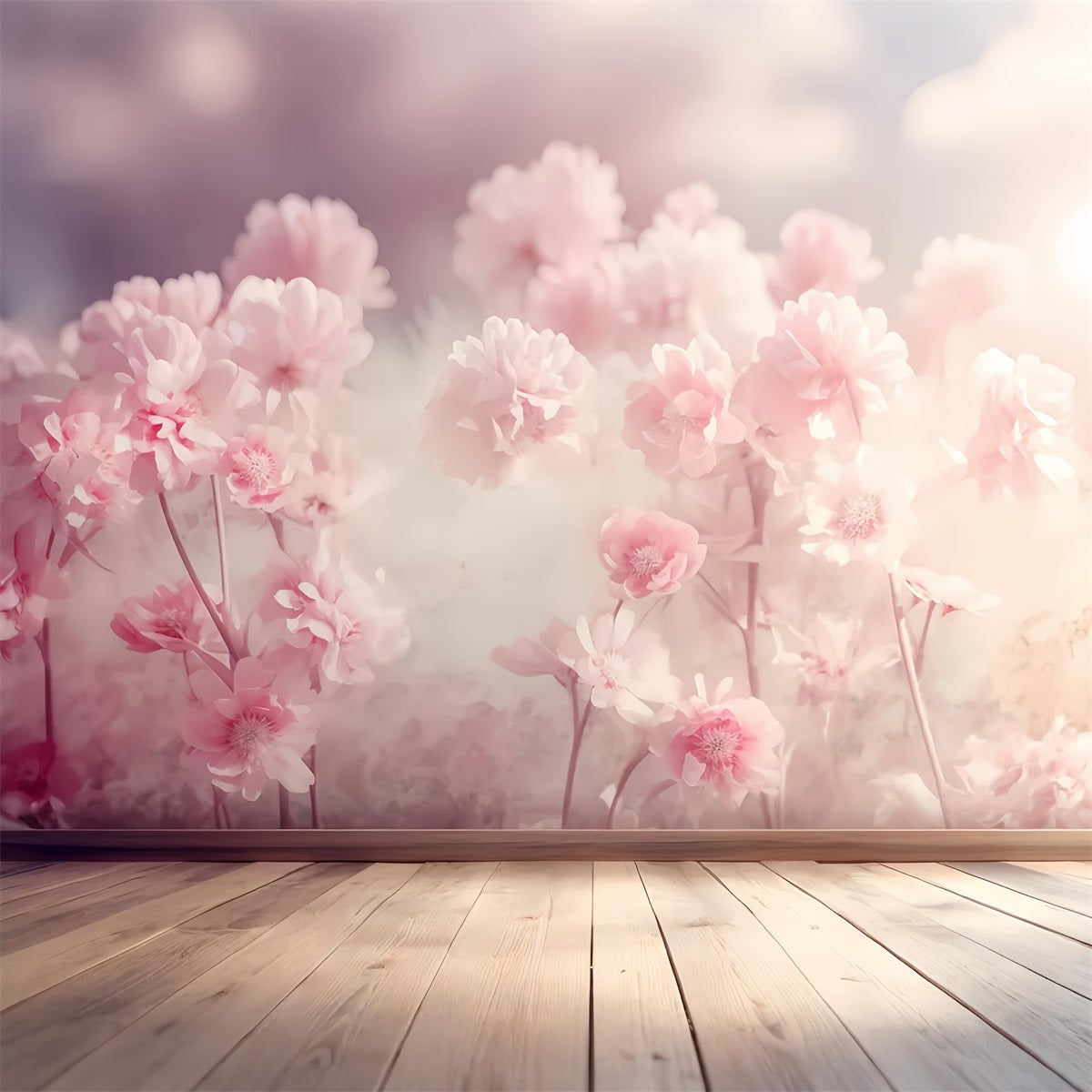 Abstract Backdrop Blush Cherry Blossom Bloom Photography Dance Backdrop UK LXX59-27