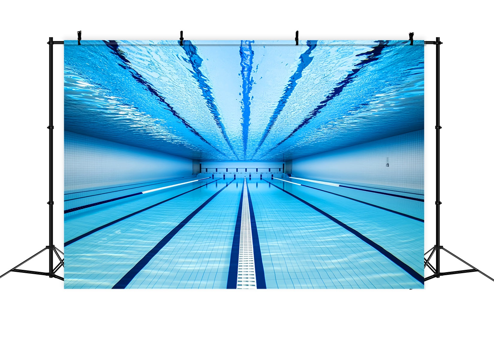 Sports Backdrop Blue Underwater Swimming Lanes Sports Backdrops UK LXX59-319