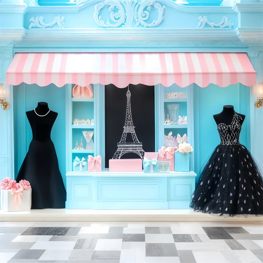 Paris Shop Backdrops Paris Boutique Fashion Display Paris Backdrops UK LXX59-36