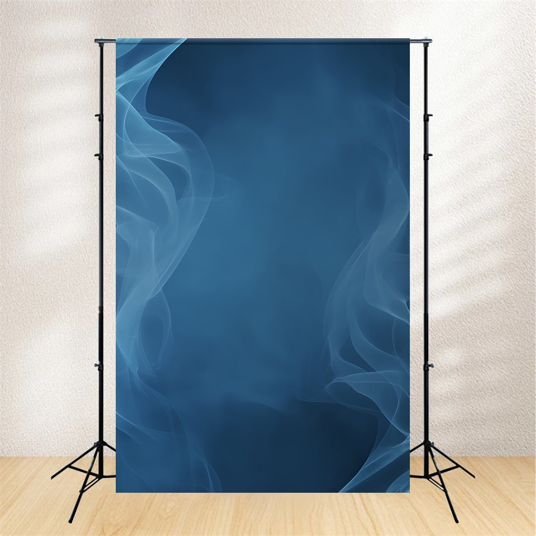 Abstract Dance Studio Backdrop Blue Abstract Flowing Texture Dance Backdrops UK LXX59-4