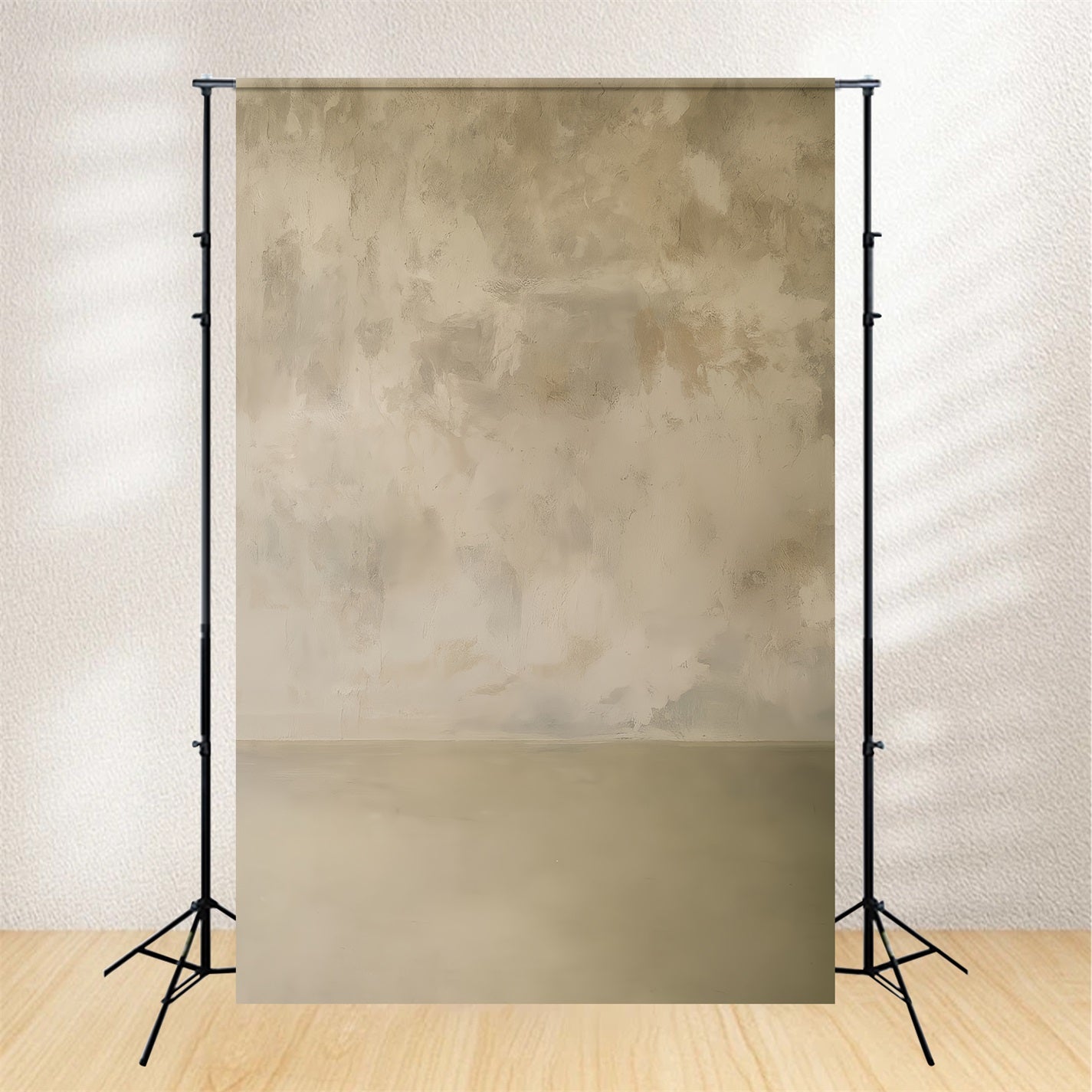 Concrete Photo Backdrop Warm Beige Plaster Texture Portrait Photo Backdrop UK LXX59-421