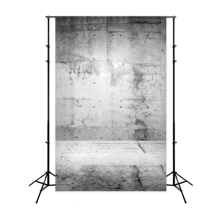Concrete Photo Backdrop Aged Industrial Concrete Texture Family Portrait Backdrop UK LXX59-454