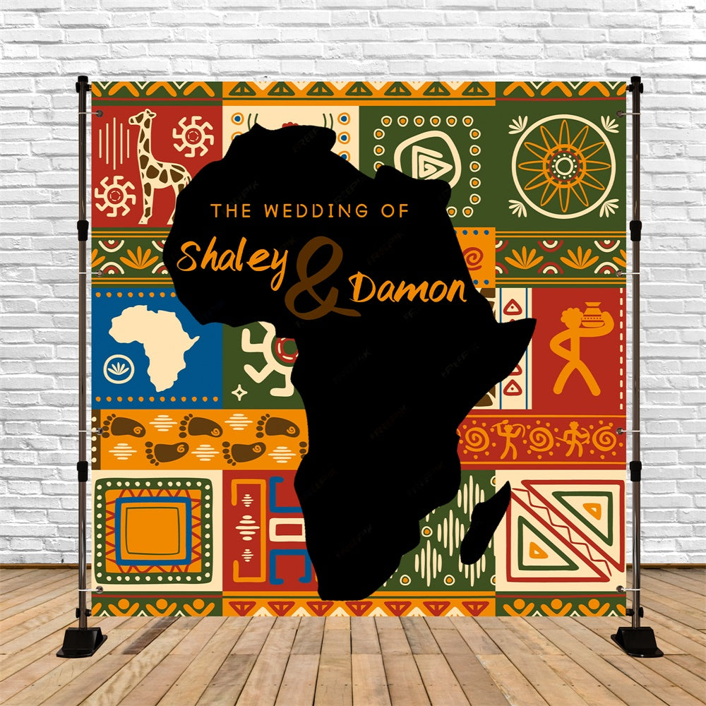 Indian Wedding Backdrop Ethnic Joy Celebration Custom Backdrop UK LXX6-119