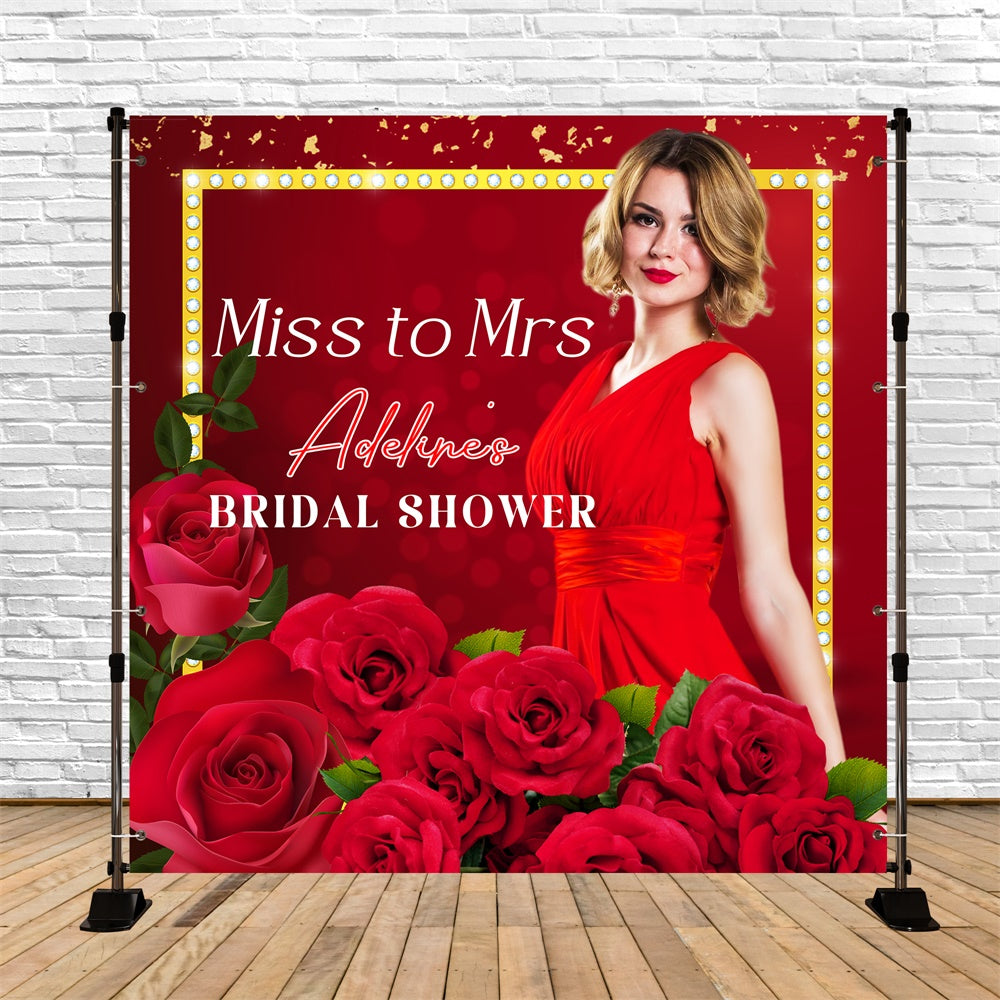Backdrop For Bridal Shower Radiant Rose Bash Custom Backdrop UK LXX6-127