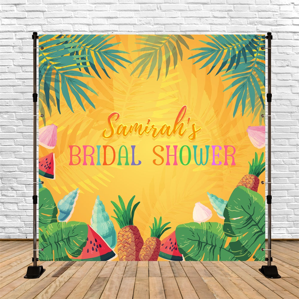 Bridal Backdrop Dreams Illustration Custom Tropical Backdrop UK LXX6-143