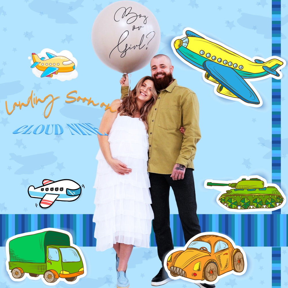 Baby Shower Photo Backdrop Sky Journey Customized Backdrop UK LXX6-234