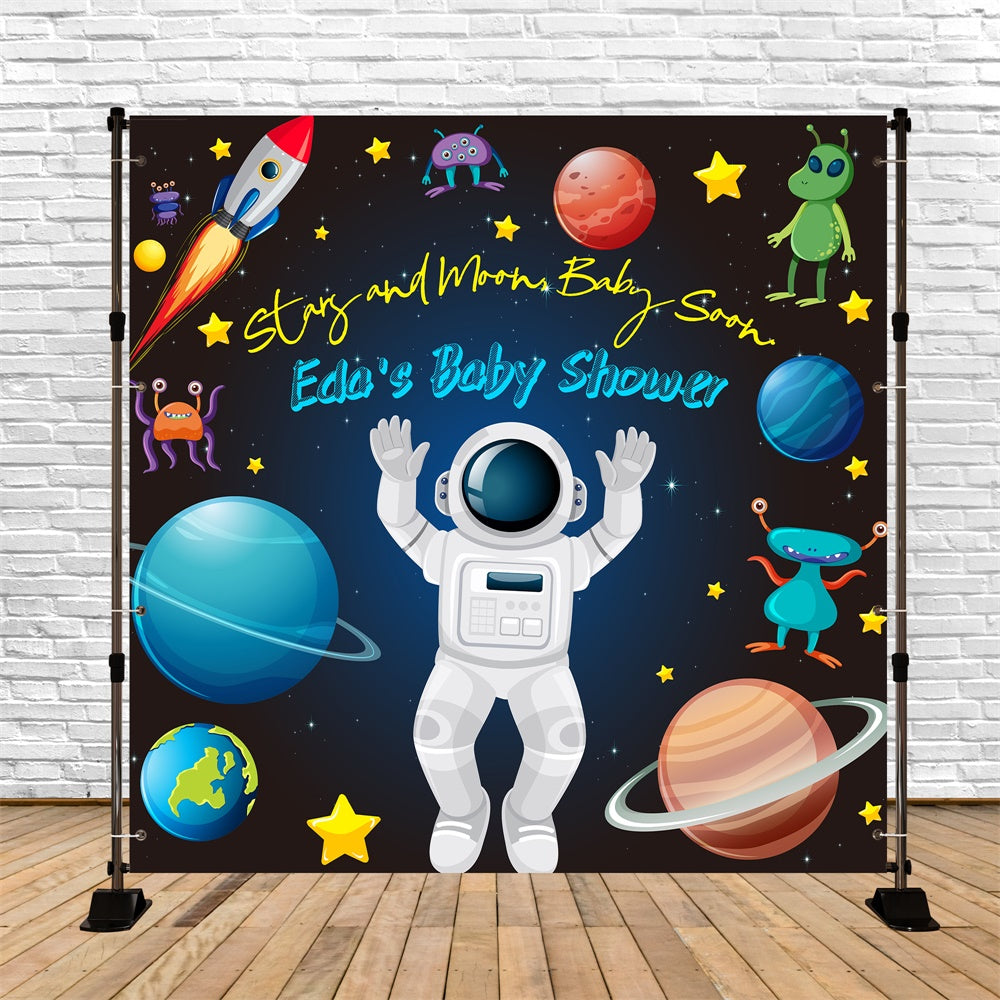 Custom Baby Shower Backdrop Galactic Baby Adventure Backdrop UK LXX6-237