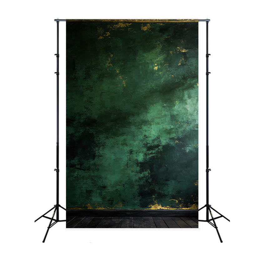 Studio Portrait Backdrop Patina Concrete Wall Texture Emerald Green Backdrop UK LXX61-13