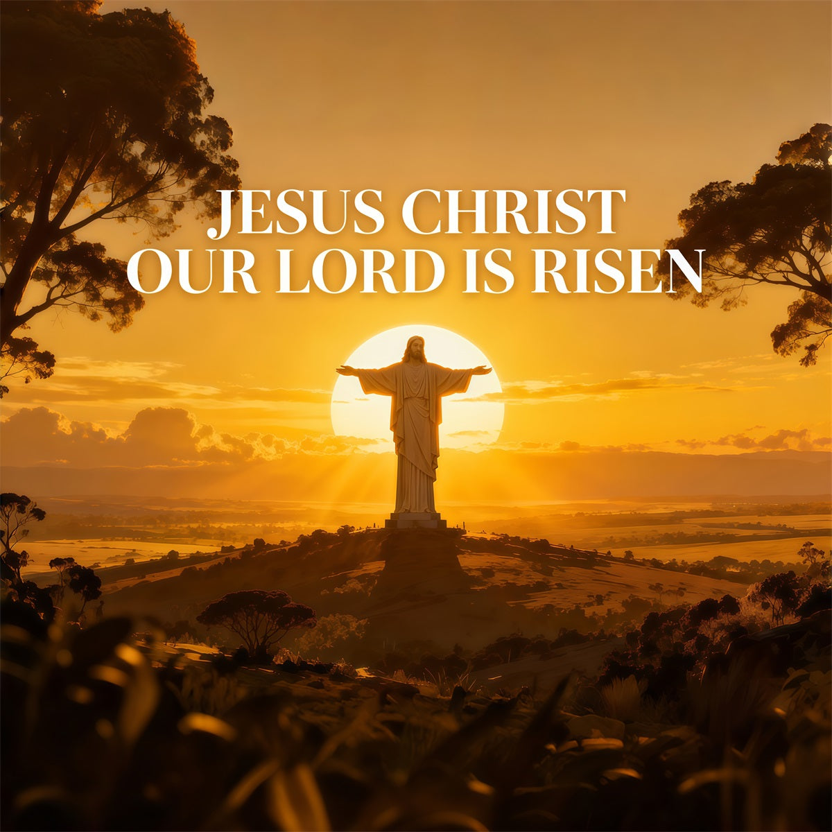 He Is Risen Backdrop Sunrise Cross Prayer Worship Easter Backdrops For Photography UK LXX61-130