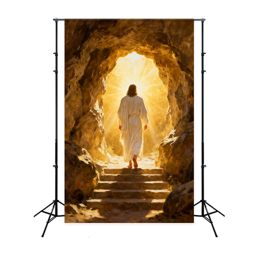Christian Easter Backdrop He Is Risen Morning Glory Easter Backdrops For Pictures UK LXX61-135