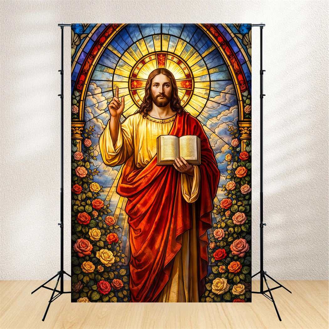 Christian Easter Backdrop Jesus Gospel He Is Risen Easter Backdrop Photography UK LXX61-148