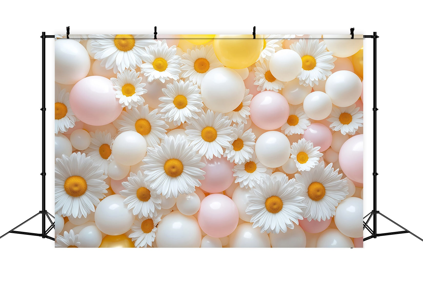 Daisy Photo Backdrop Soft Balloon Flower Wall Floral Photography Backdrops UK LXX61-209