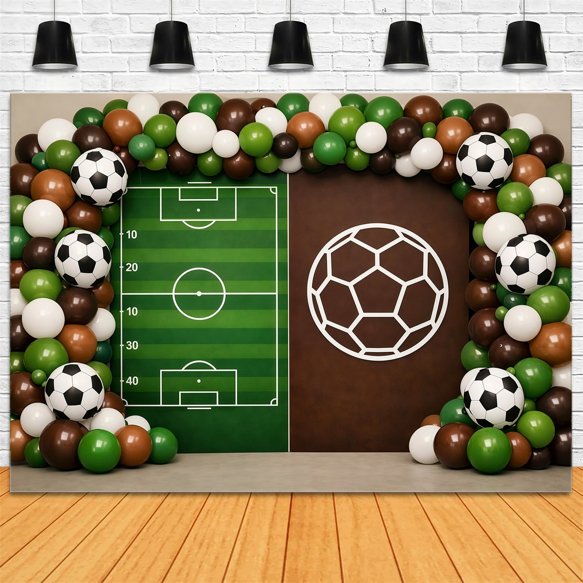 Soccer Photo Backdrop Playbook Balloon Arch Display Sports Backdrops For Photography UK LXX61-222