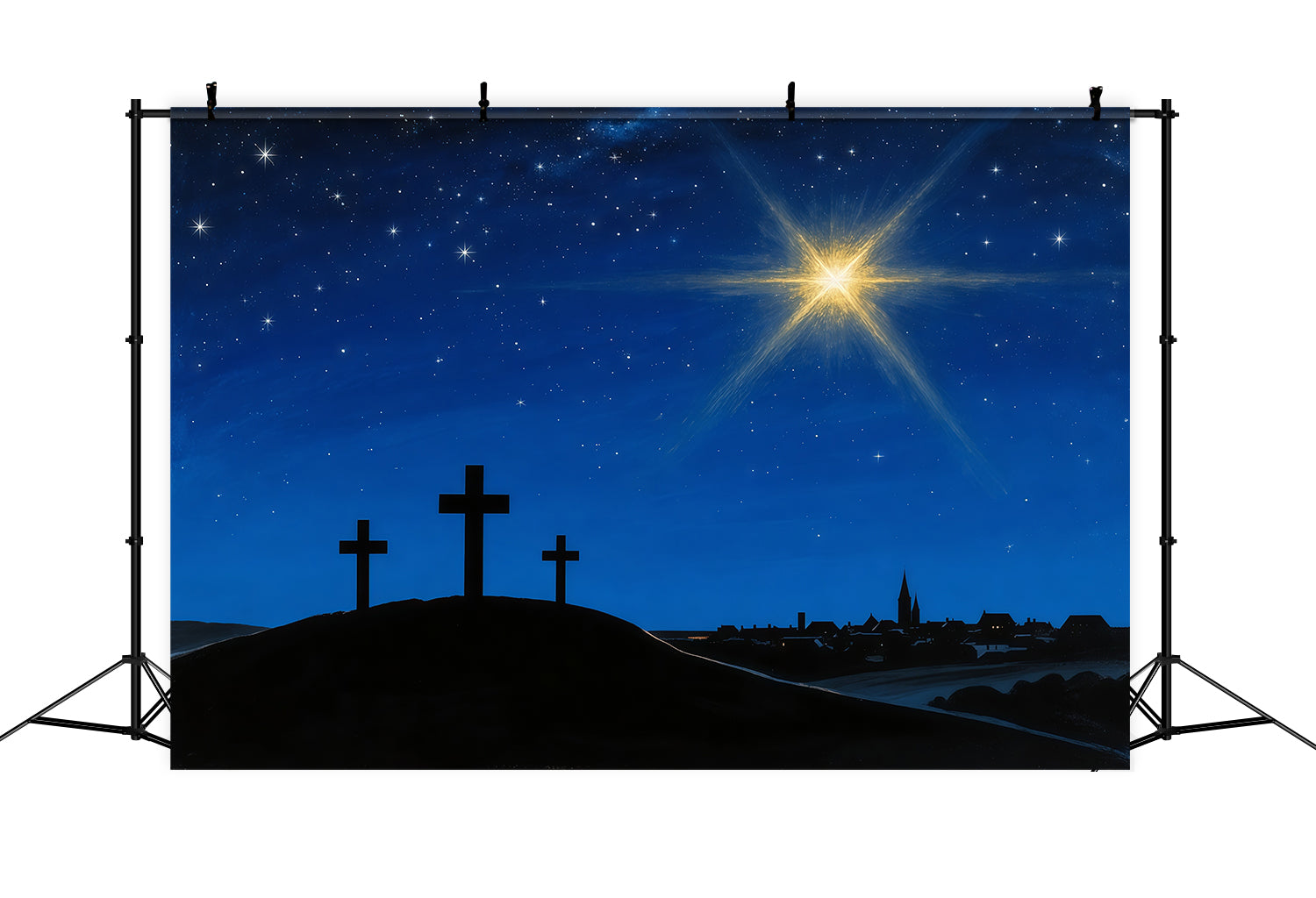 Easter Church Backdrops Bethlehem Radiant Guiding Star Easter Backdrop For Pictures UK LXX62-45