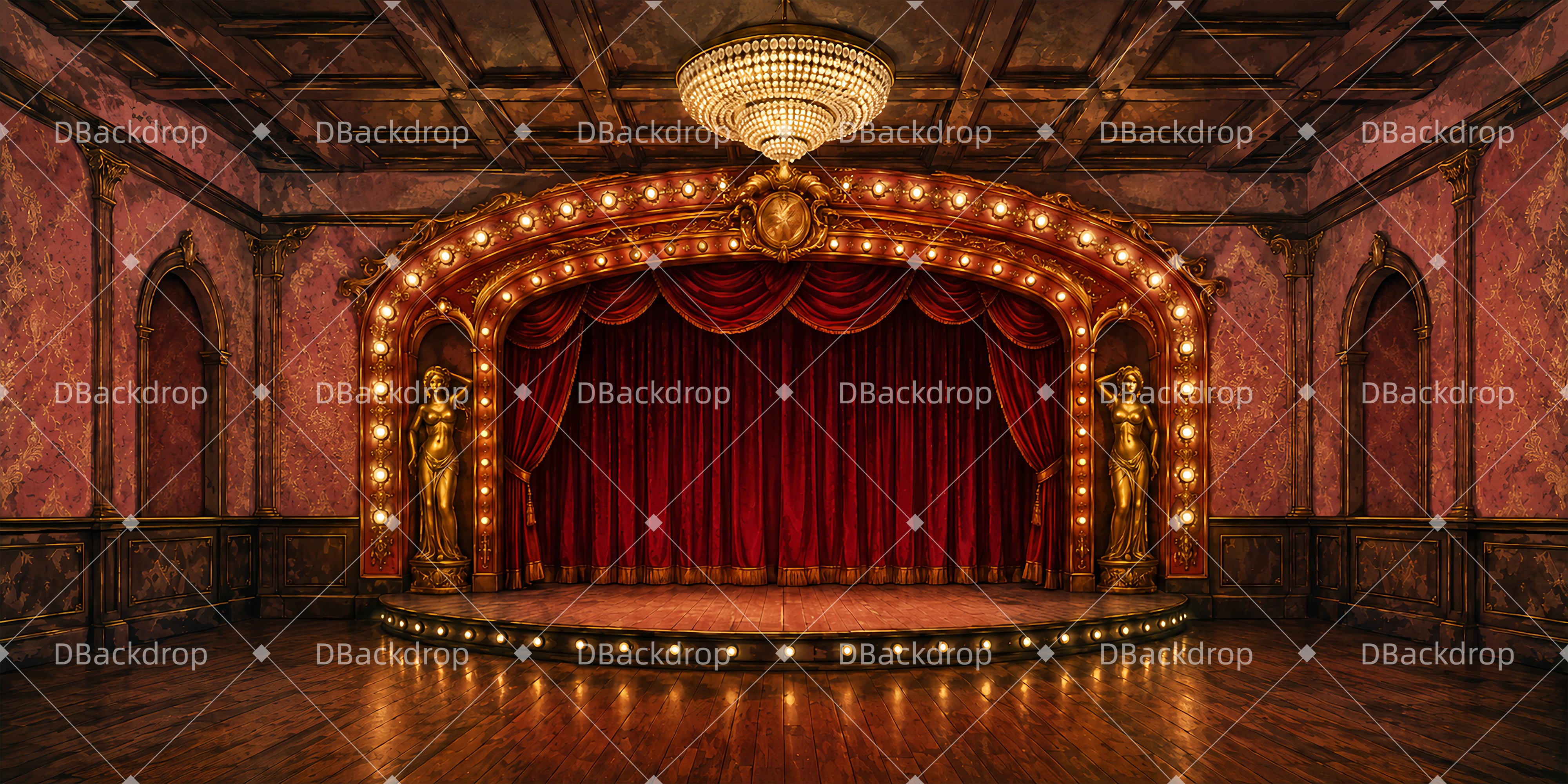 Broadway Stage Backdrop Neva Club Musical Backdrops UK LXX66-T101