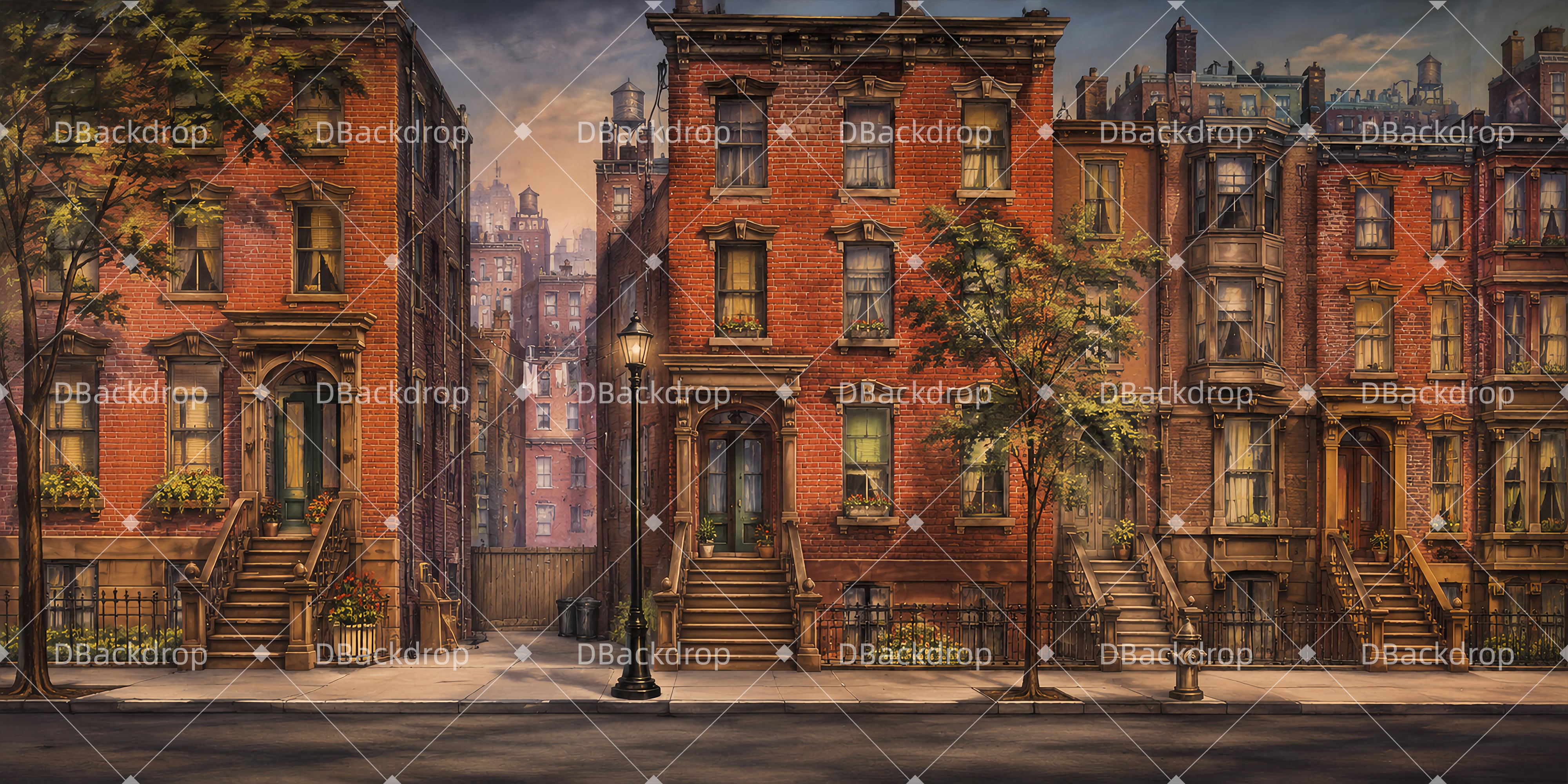 Backdrops For Theater Apartment Street Stage Backdrop Ideas UK LXX66-T103
