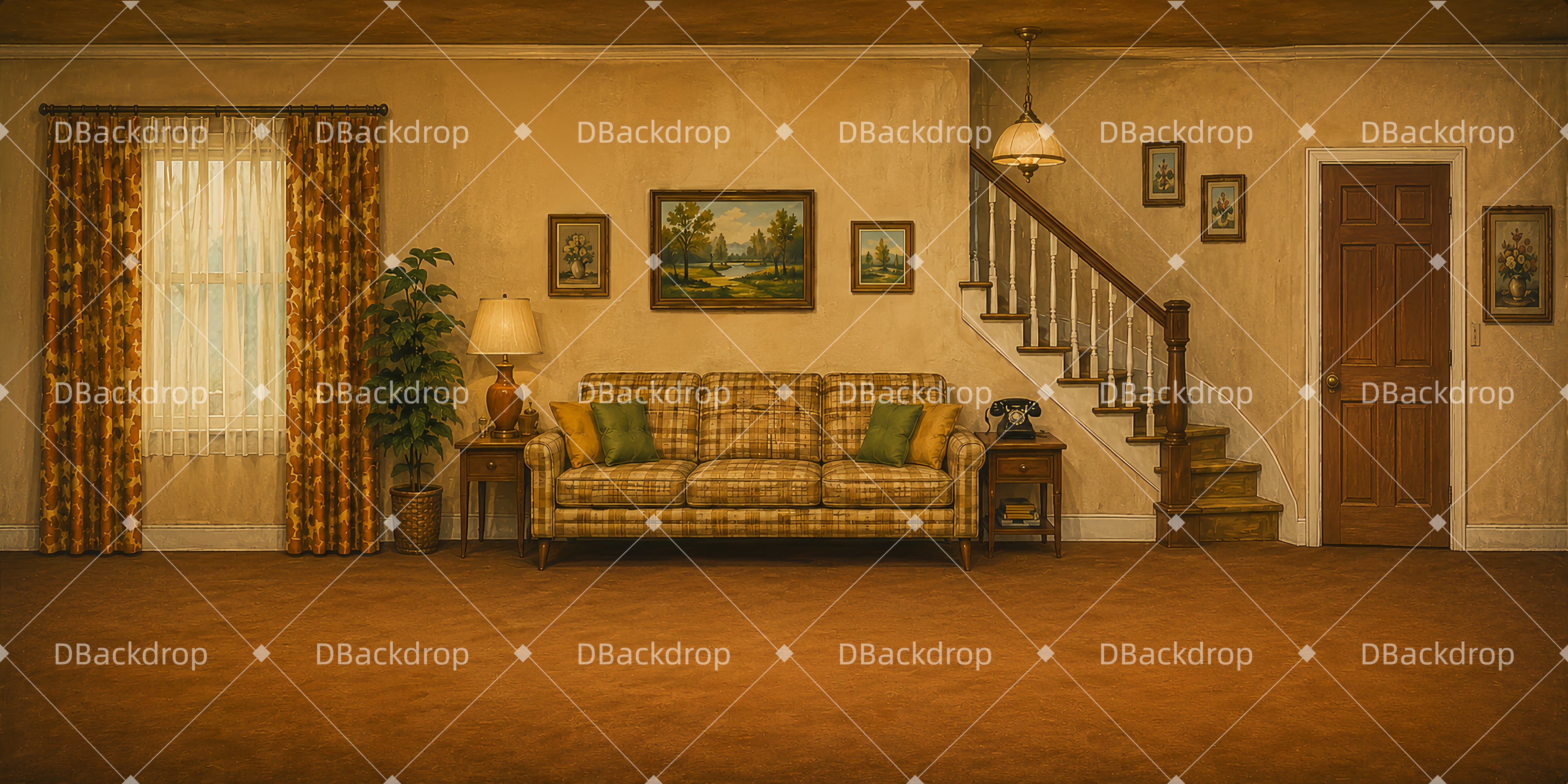 Movie Theater Backdrop Hart's Living Room Performance Backdrops UK LXX66-T30