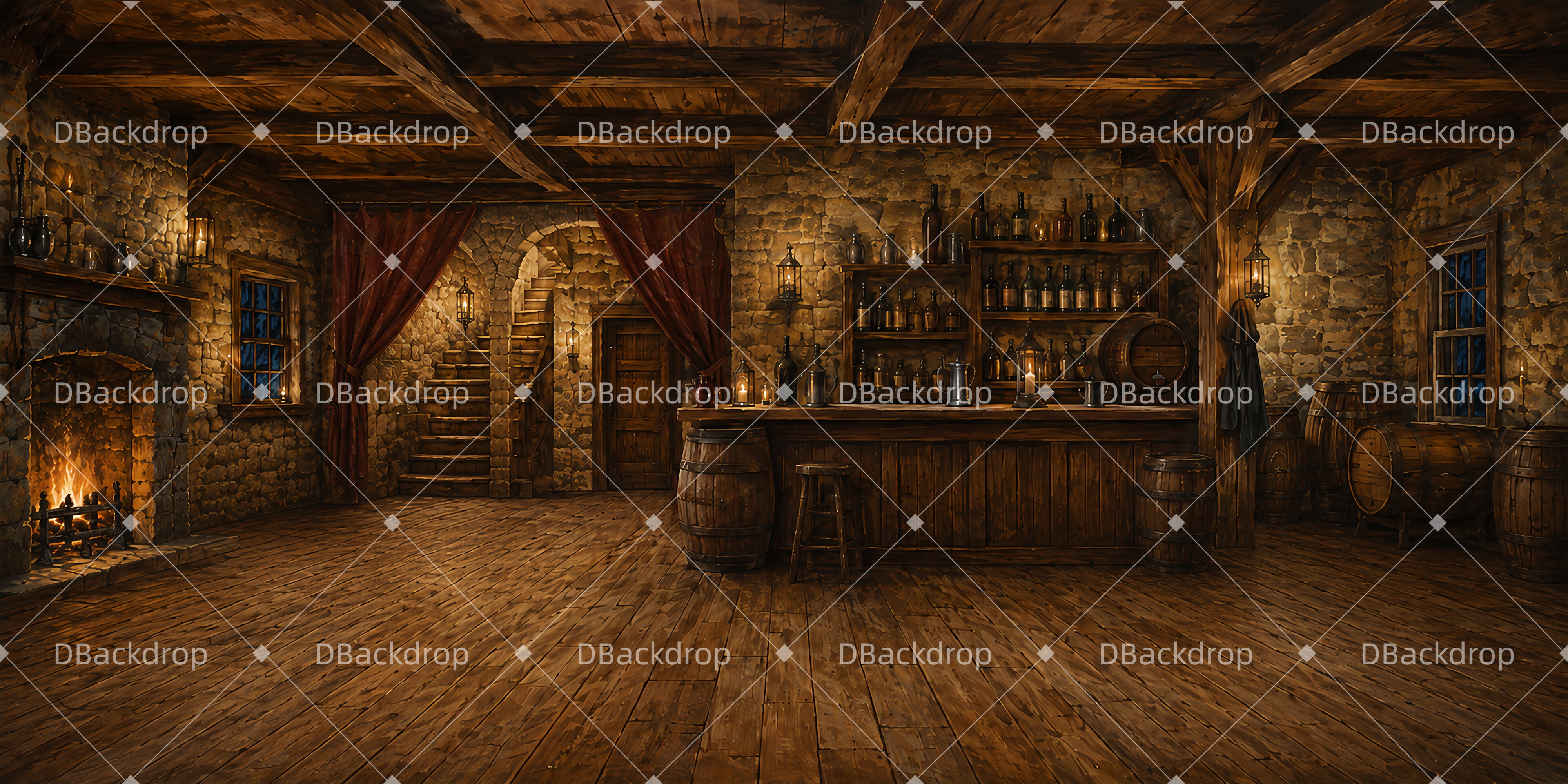 Theater Backdrops Colonial Tavern Performance Backdrops UK LXX66-T49
