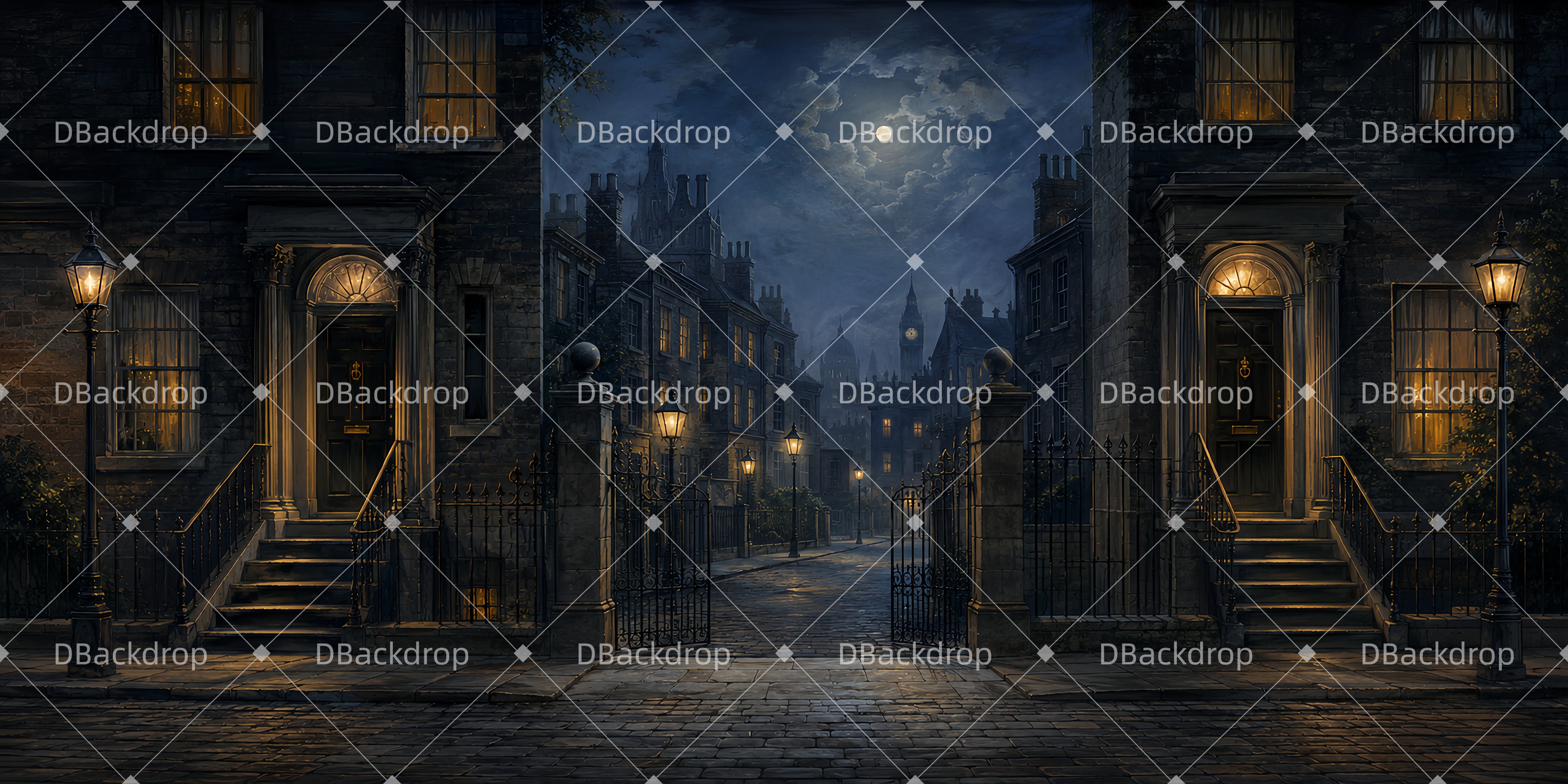 Backdrops For Theater London Night Street Stage Backdrop Ideas UK LXX66-T57