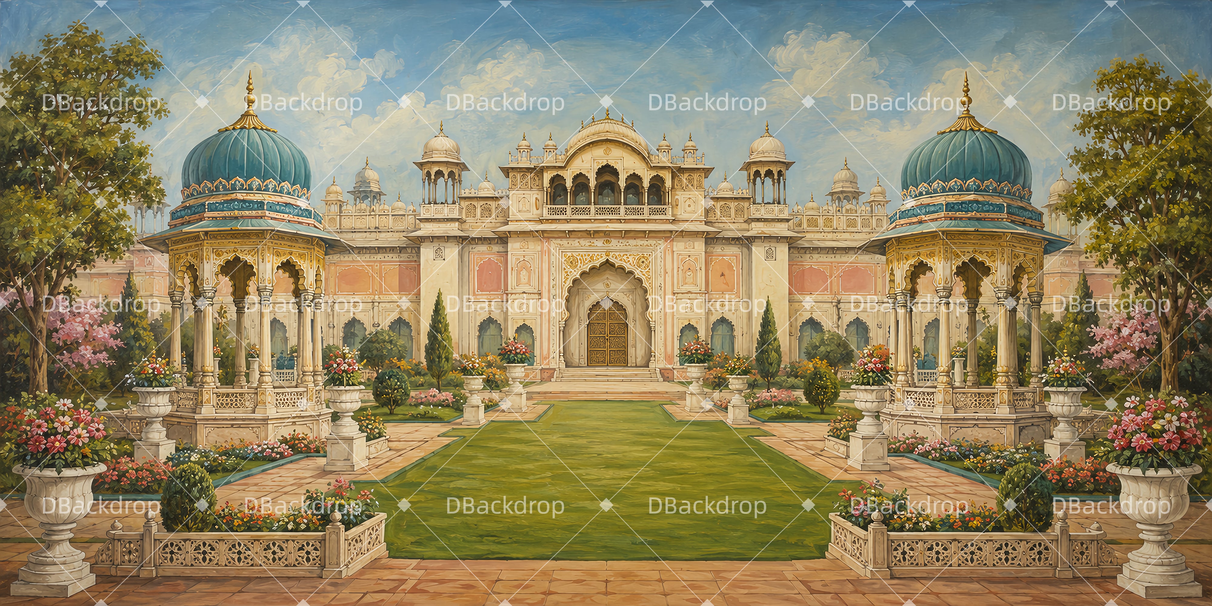 School Dance Backdrop Palace Garden Court Theater Backdrops UK LXX66-T78