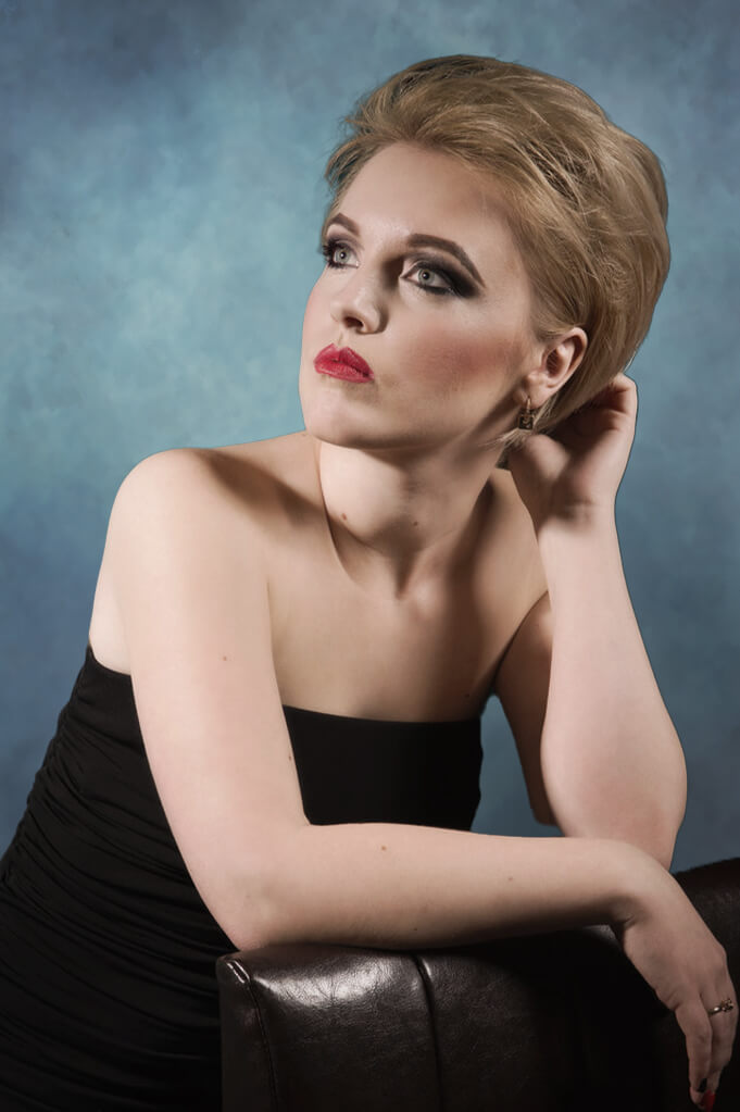 Blue Abstract Portrait Photography Backdrop UK M5-100