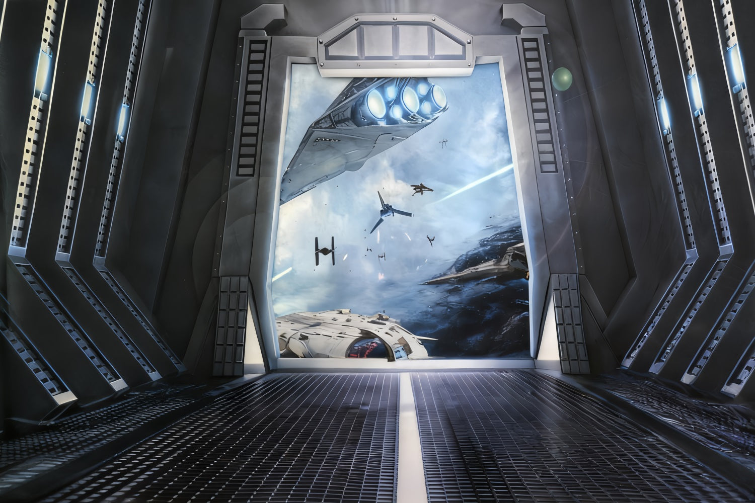 Children Backdrops Space Doorway Ships Kids Photo Backdrop UK MRR10-48