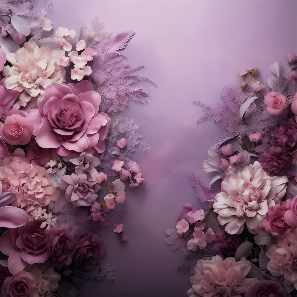 Artistic Backdrops Purple Blossom Bouquet Fine Art Backdrops UK MRR10-62