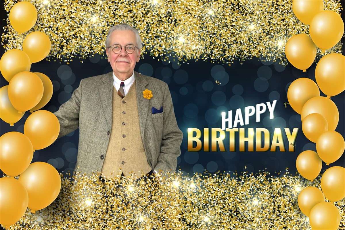 Custom Made Birthday Backdrops Sparkling Confetti Elegant Backdrop UK MRR3-162