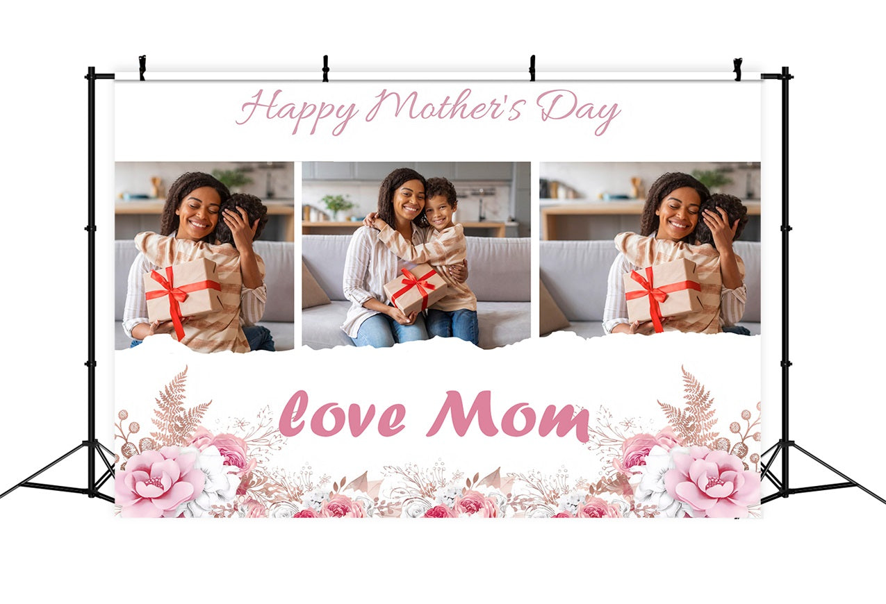 Mothers Day Backdrop Floral Love Celebration Custom Backdrop UK MRR3-36