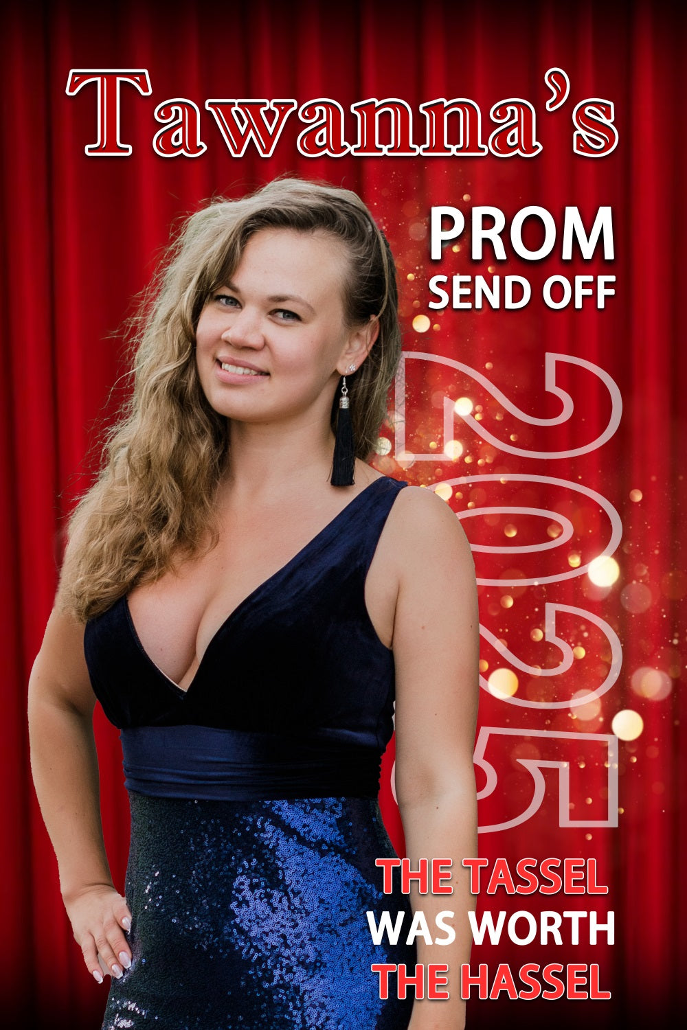 Prom Night Backdrop Red Curtain Personalized Party Graduation Backdrop UK MRR4-58