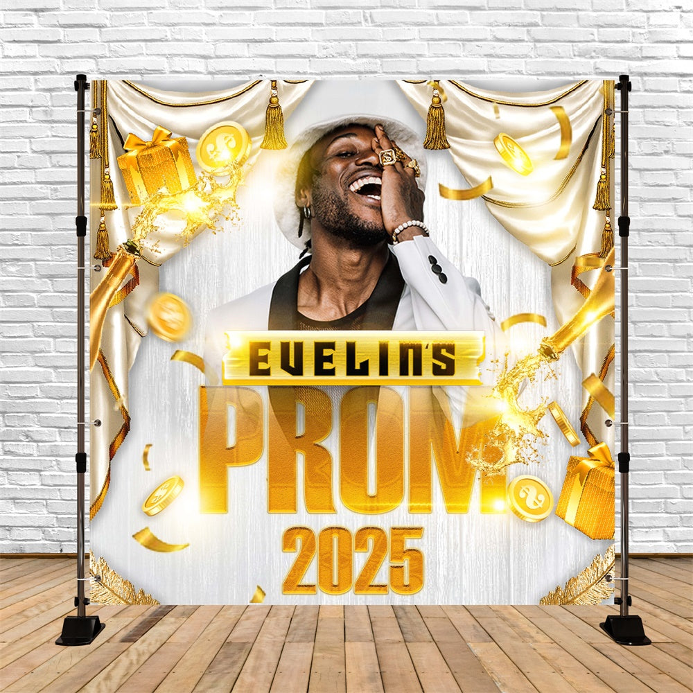 Prom Backdrops Luxury Curtain Personalized Graduation Party Backdrop UK MRR5-27