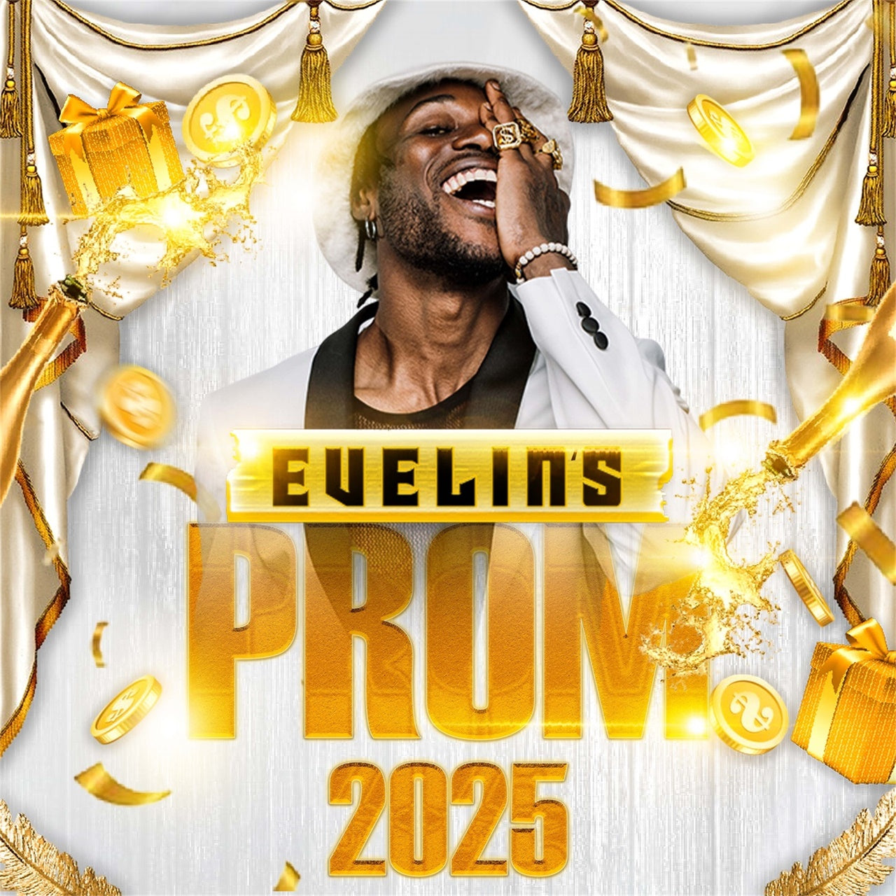 Prom Backdrops Luxury Curtain Personalized Graduation Party Backdrop UK MRR5-27