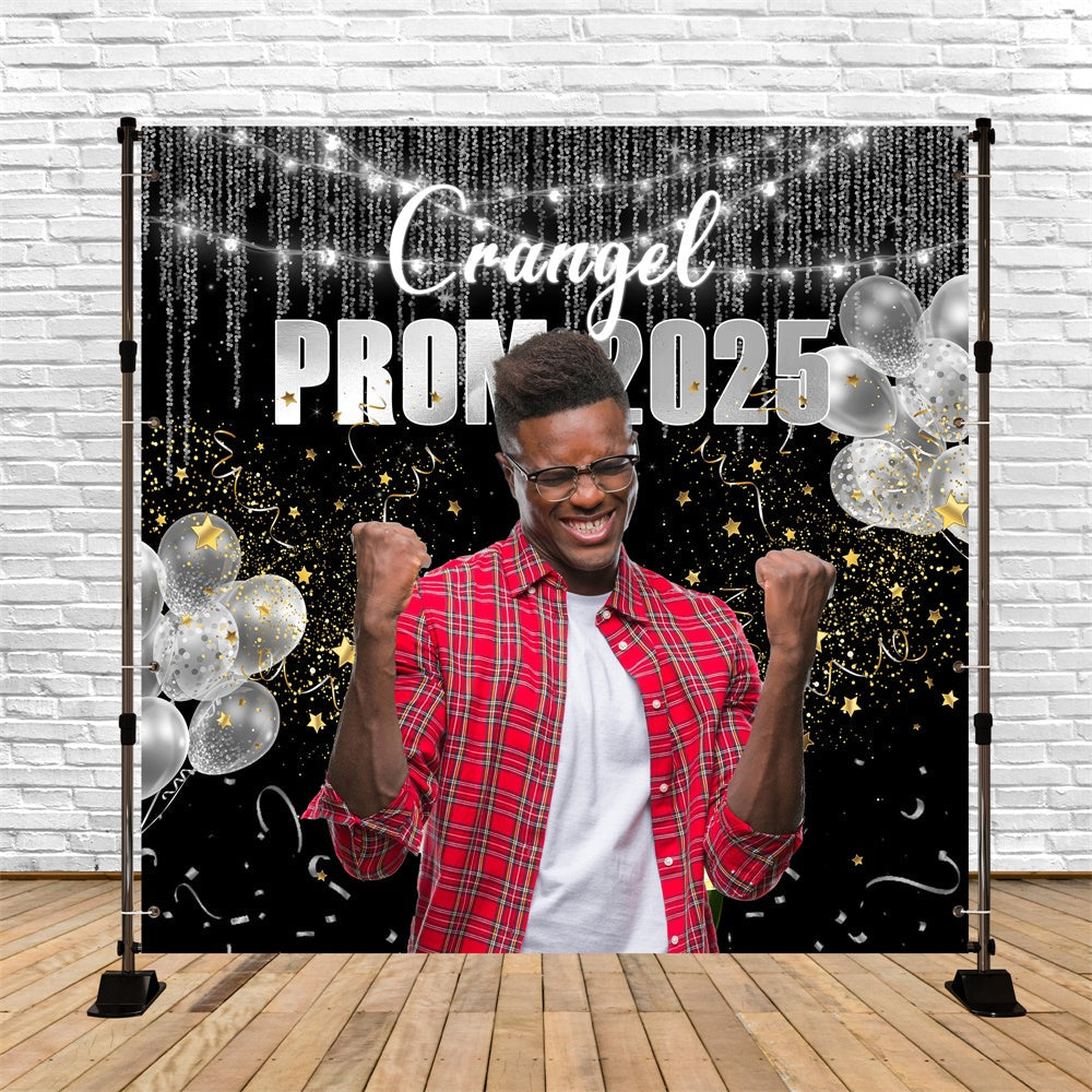 Prom Backdrop Ideas Cool Silver Balloons Custom Graduation Party Backdrop UK MRR5-32