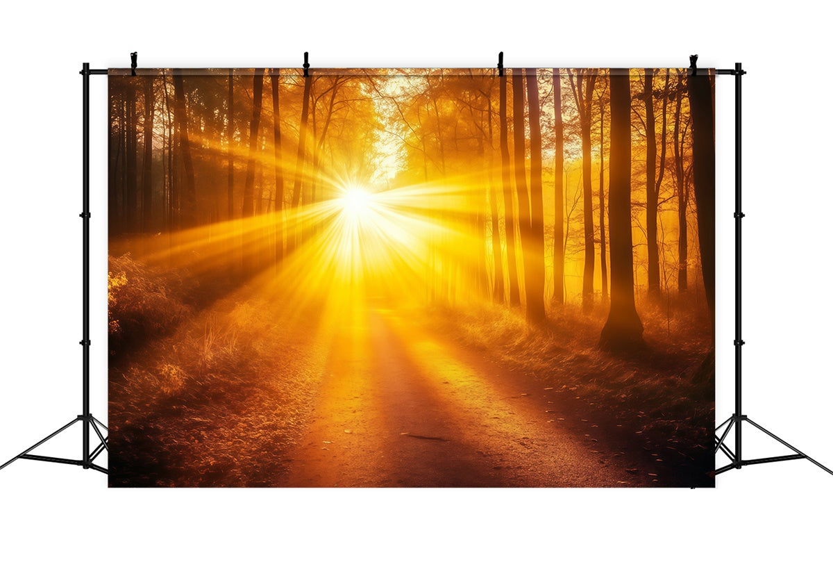 Fall Forest Backdrop Radiant Lightfall Trail Backdrop UK MRR7-103