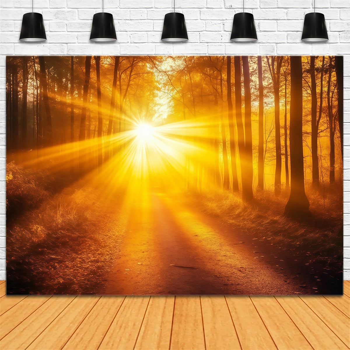 Fall Forest Backdrop Radiant Lightfall Trail Backdrop UK MRR7-103