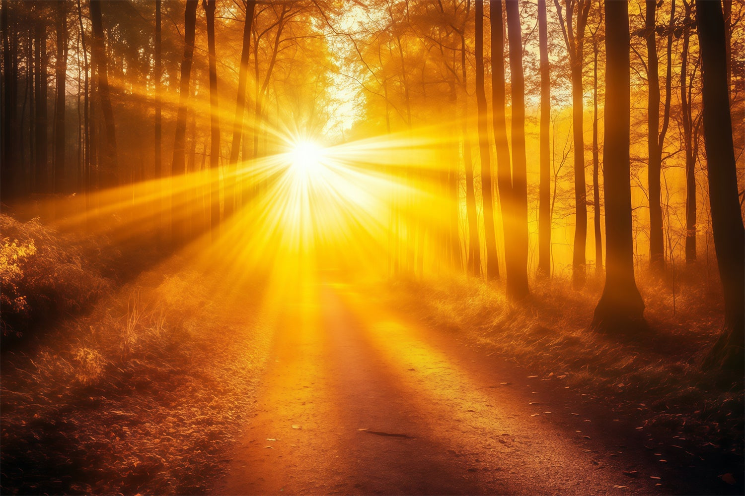 Fall Forest Backdrop Radiant Lightfall Trail Backdrop UK MRR7-103